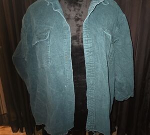 Smith & Hawken Teal Corduroy Utility Jacket